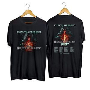 Disturbed Take Back Your Life Tour 2023 2 Sided Rock Band T-Shirt